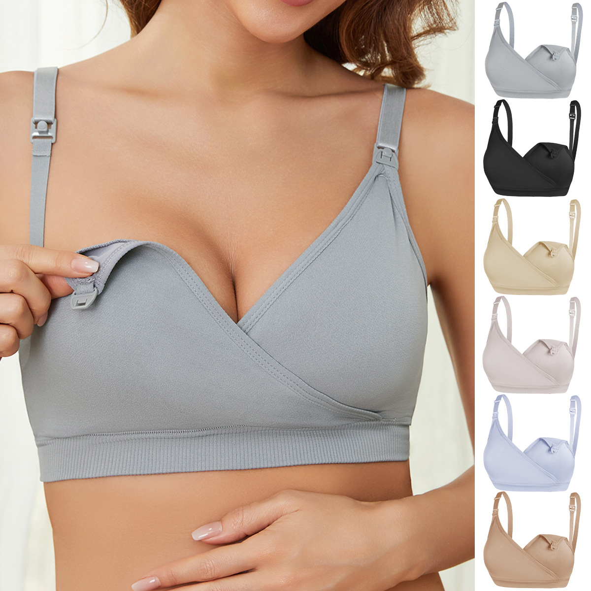 Nursing Bra Clip - Soutien-gorge d'allaitement de maternité sans fil,