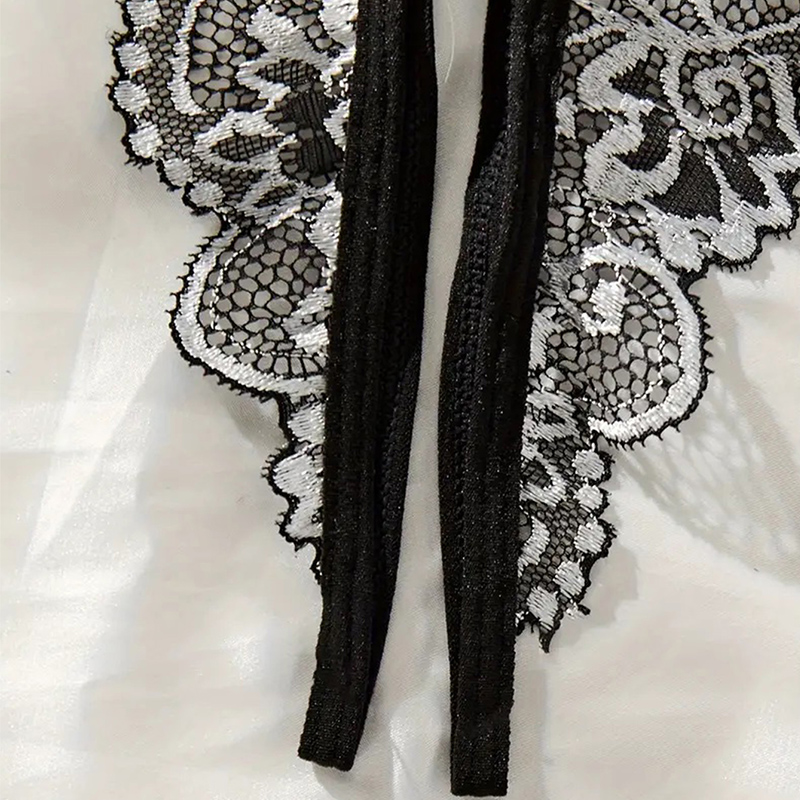 Noir chaud sans entrejambe Sex - Lace Bralette Set avis et prix